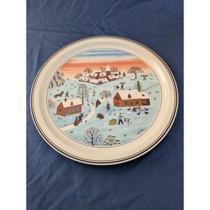 Villeroy & Boch Four Seasons Wall Plate No. 4‎ Winter By Artist Gerard Laplau